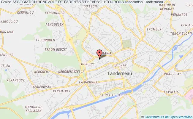 plan association Association Benevole De Parents D'eleves Du Tourous Landerneau