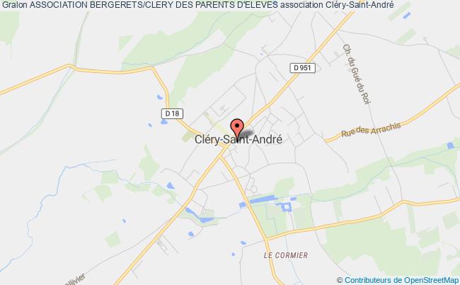 plan association Association Bergerets/clery Des Parents D'eleves Cléry-Saint-André