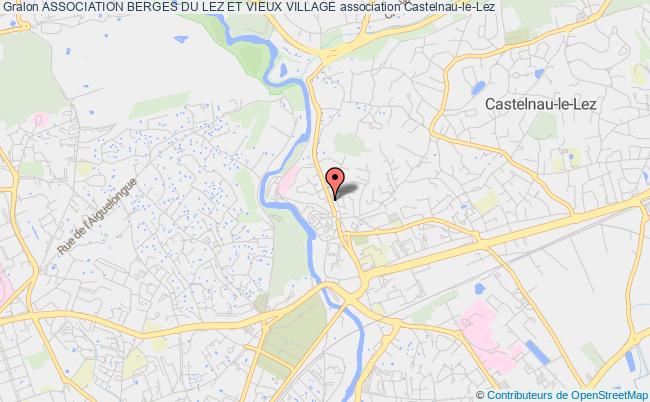 plan association Association Berges Du Lez Et Vieux Village Castelnau-le-Lez