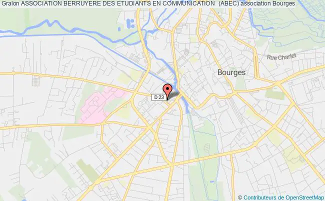 plan association Association Berruyere Des Etudiants En Communication  (abec) Bourges
