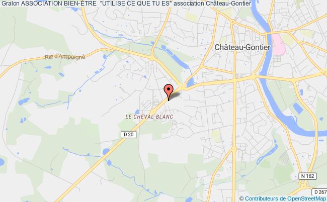 plan association Association Bien-Être  "utilise Ce Que Tu Es" Château-Gontier-sur-Mayenne