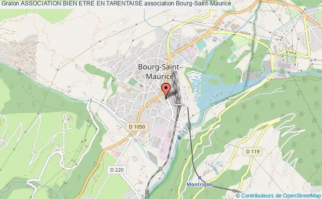 plan association Association Bien Etre En Tarentaise Bourg-Saint-Maurice