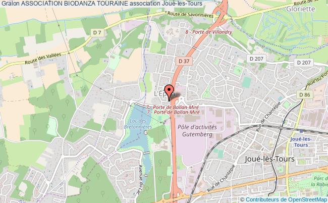 plan association Association Biodanza Touraine Joué-lès-Tours