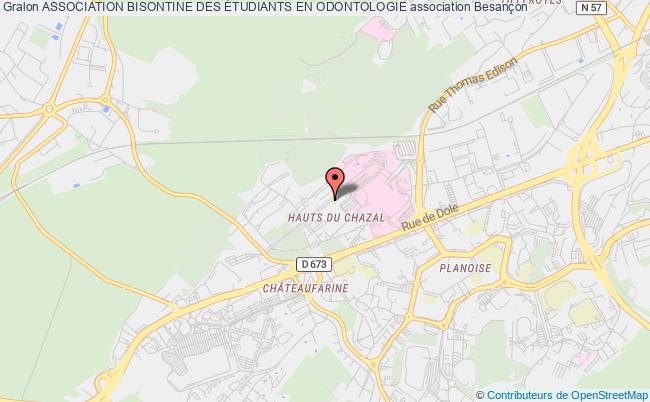 plan association Association Bisontine Des Étudiants En Odontologie Besançon