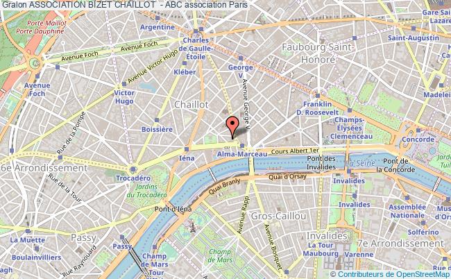plan association Association Bizet Chaillot  - Abc Paris