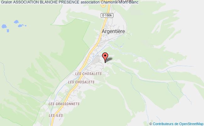 plan association Association Blanche Presence Chamonix-Mont-Blanc