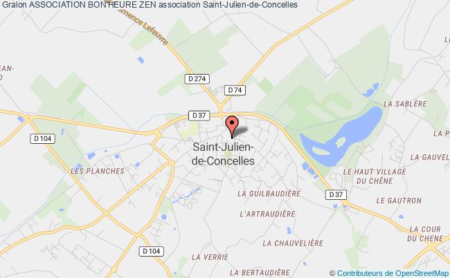 plan association Association Bon'heure Zen Saint-Julien-de-Concelles