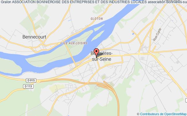 plan association Association BonniÈroise Des Entreprises Et Des Industries Locales Bonnières-sur-Seine