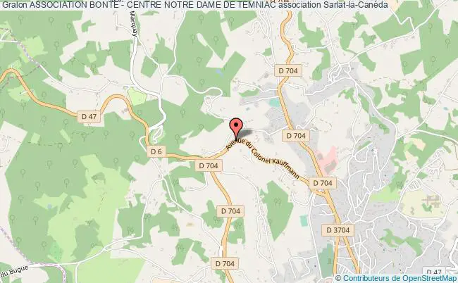 plan association Association Bonte - Centre Notre Dame De Temniac Sarlat-la-Canéda