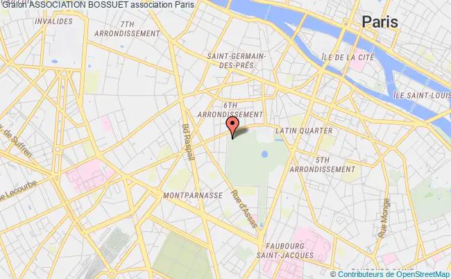 plan association Association Bossuet Paris