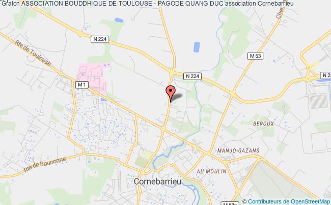 plan association Association Bouddhique De Toulouse - Pagode Quang Duc Cornebarrieu
