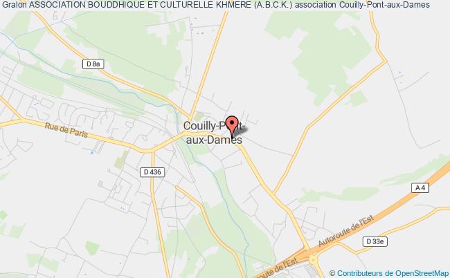 plan association Association Bouddhique Et Culturelle Khmere (a.b.c.k.) Couilly-Pont-aux-Dames