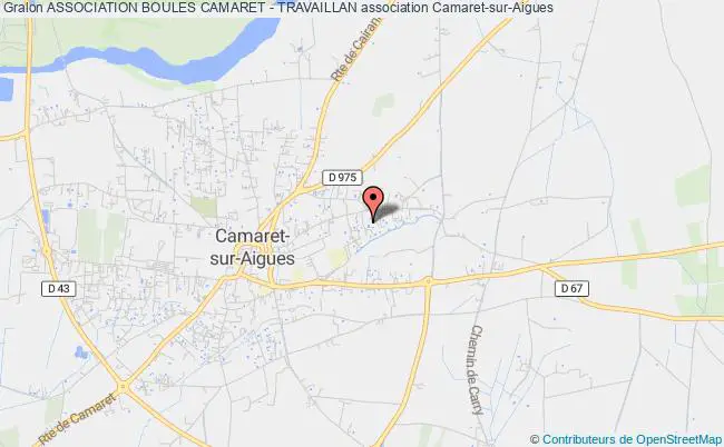 plan association Association Boules Camaret - Travaillan Camaret-sur-Aigues