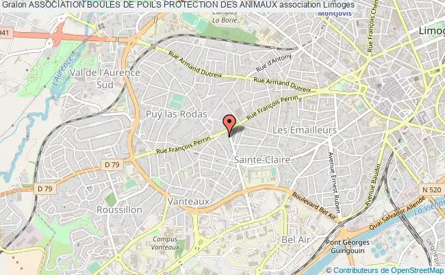 plan association Association Boules De Poils Protection Des Animaux Limoges