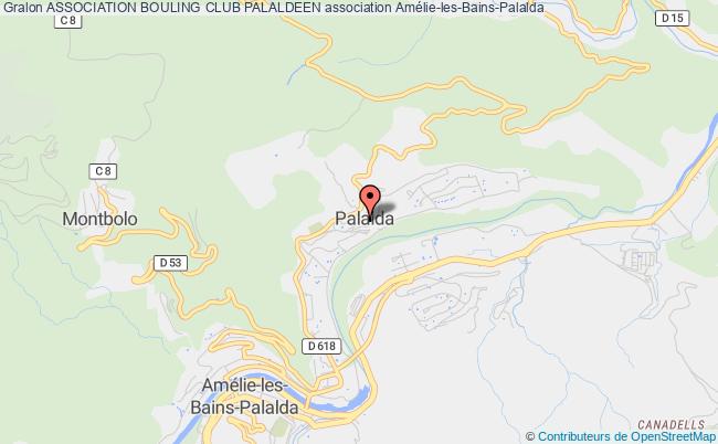 plan association Association Bouling Club Palaldeen Amélie-les-Bains-Palalda