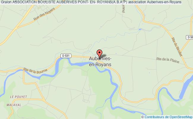 plan association Association Bouliste Auberives Pont- En- Royans(a.b.a.p) Auberives-en-Royans