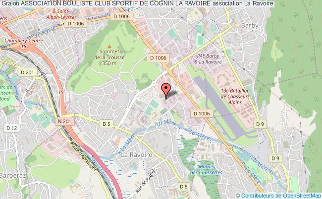 plan association Association Bouliste Club Sportif De Cognin La Ravoire La    Ravoire
