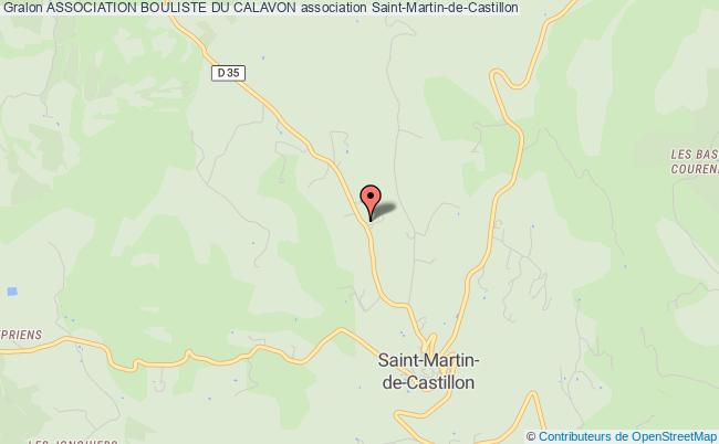 plan association Association Bouliste Du Calavon Saint-Martin-de-Castillon