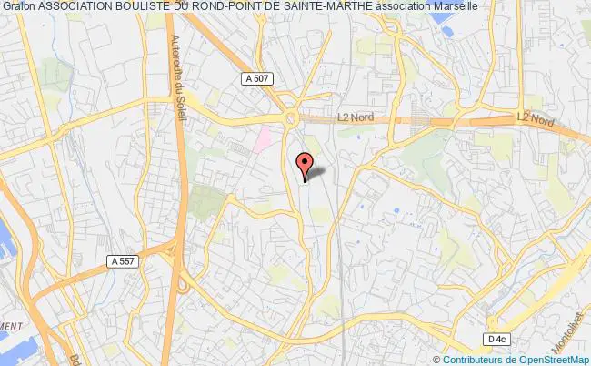 plan association Association Bouliste Du Rond-point De Sainte-marthe Marseille