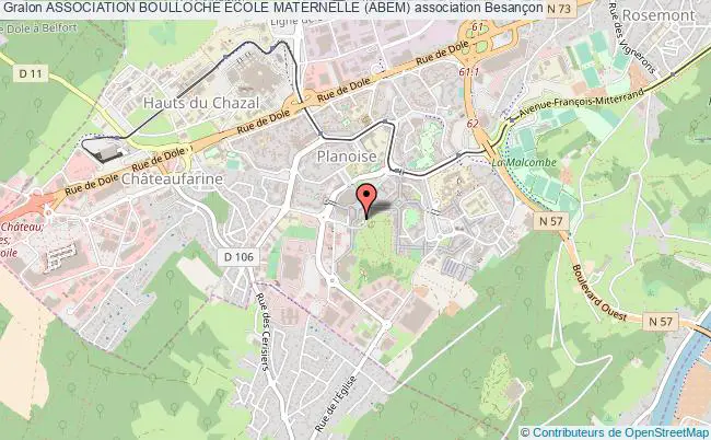 plan association Association Boulloche École Maternelle (abem) Besançon