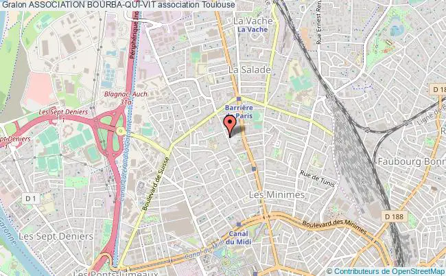 plan association Association Bourba-qui-vit Toulouse