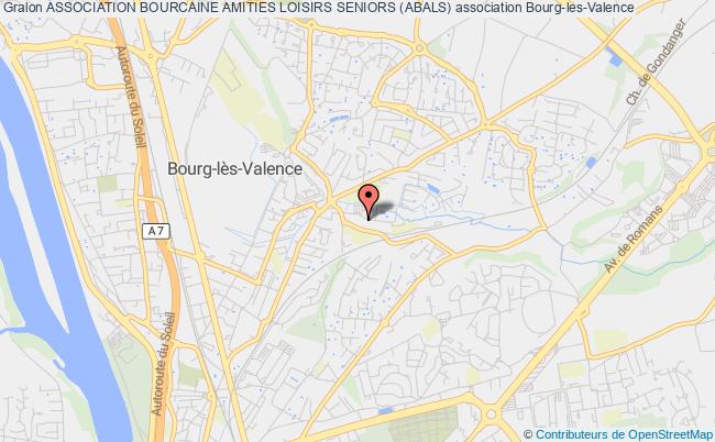 plan association Association Bourcaine Amities Loisirs Seniors (abals) Bourg-lès-Valence