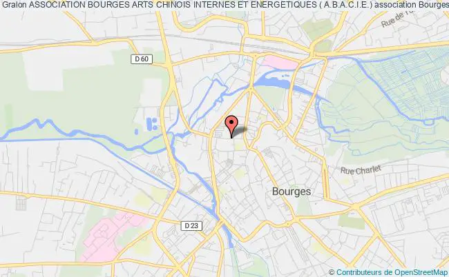 plan association Association Bourges Arts Chinois Internes Et Energetiques ( A.b.a.c.i.e.) Bourges