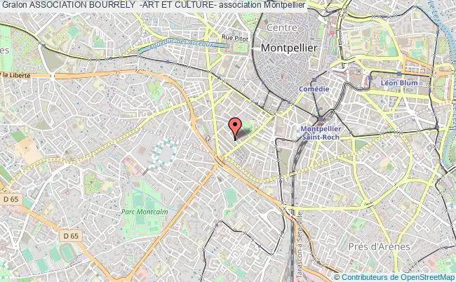 plan association Association Bourrely  -art Et Culture- Montpellier