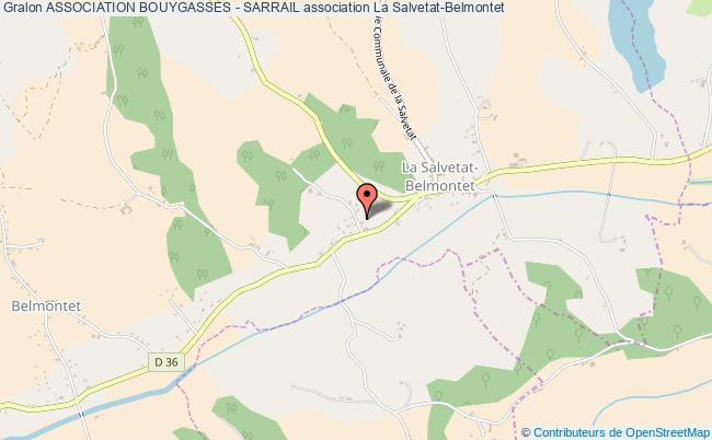 plan association Association Bouygasses - Sarrail Salvetat-Belmontet