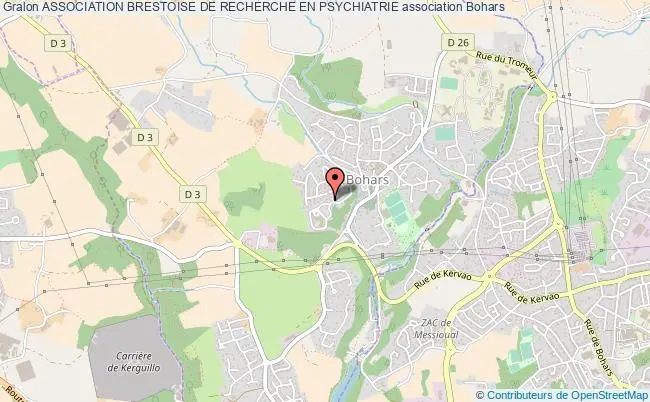 plan association Association Brestoise De Recherche En Psychiatrie Bohars