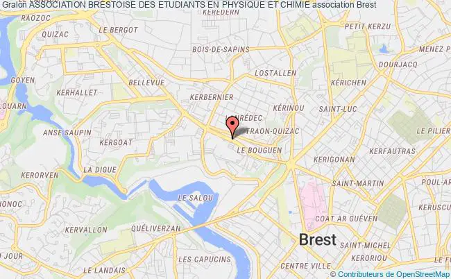 plan association Association Brestoise Des Etudiants En Physique Et Chimie Brest