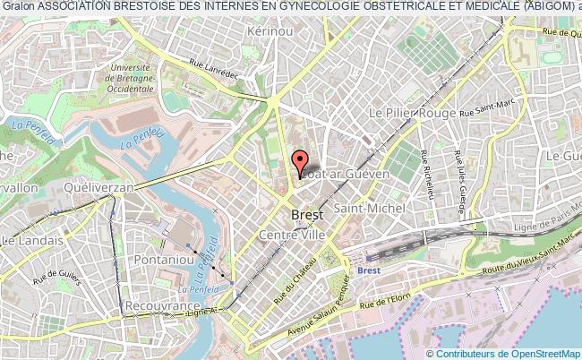 plan association Association Brestoise Des Internes En Gynecologie Obstetricale Et Medicale (abigom) Brest cedex