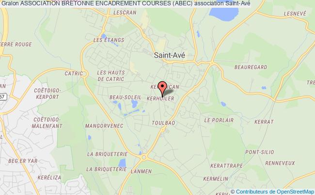 plan association Association Bretonne Encadrement Courses (abec) Saint-Avé