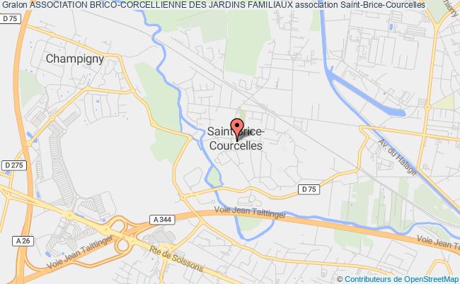 plan association Association Brico-corcellienne Des Jardins Familiaux Saint-Brice-Courcelles