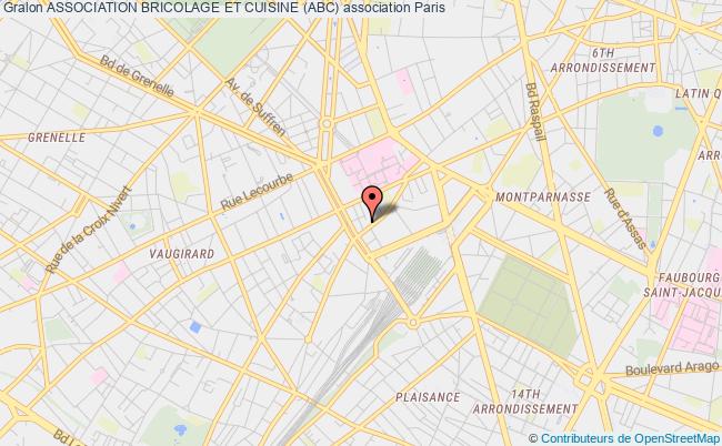 plan association Association Bricolage Et Cuisine (abc) Paris