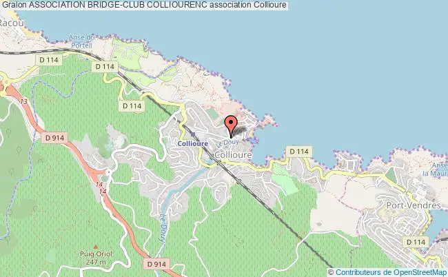 plan association Association Bridge-club Colliourenc Collioure