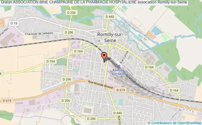 plan association Association Brie Champagne De La Pharmacie Hospitaliere Romilly-sur-Seine
