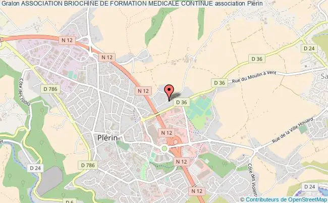 plan association Association Briochine De Formation Medicale Continue Plérin