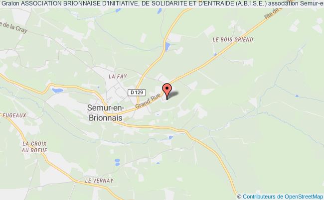 plan association Association Brionnaise D'initiative, De Solidarite Et D'entraide (a.b.i.s.e.) Semur-en-Brionnais