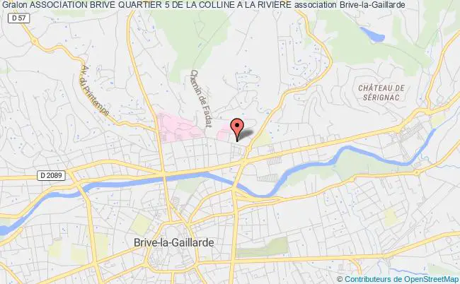 plan association Association Brive Quartier 5 De La Colline A La Riviere Brive-la-Gaillarde