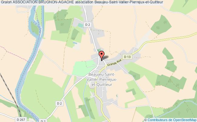 plan association Association Brugnon-agache Beaujeu-Saint-Vallier-Pierrejux-et-Quitteur