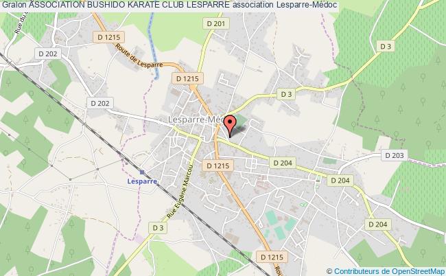plan association Association Bushido Karate Club Lesparre Lesparre-Médoc