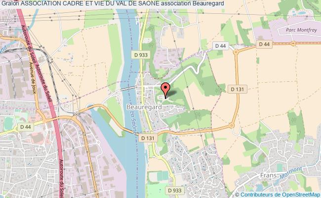 plan association Association Cadre Et Vie Du Val De Saone Beauregard