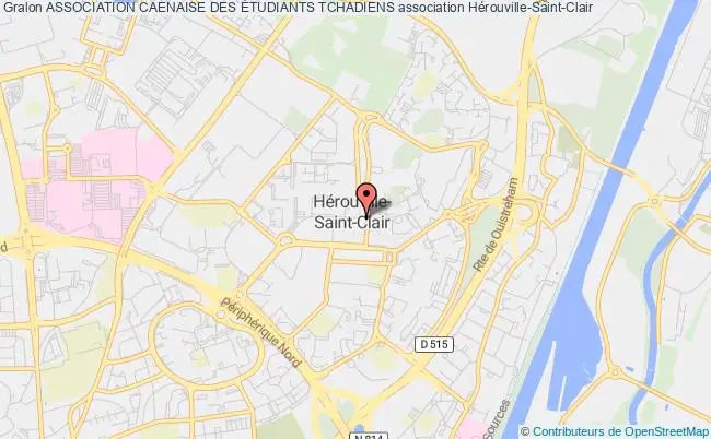 plan association Association Caenaise Des Étudiants Tchadiens Hérouville-Saint-Clair