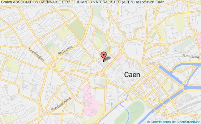 plan association Association Caennaise Des Etudiants Naturalistes (acen) Caen