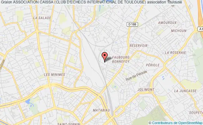 plan association Association Caissa (club D'echecs International De Toulouse) Toulouse