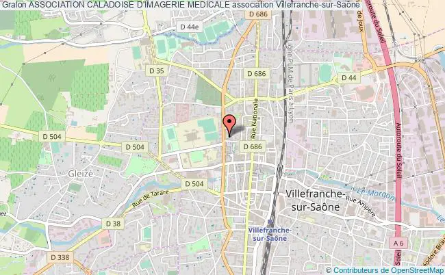 plan association Association Caladoise D'imagerie Medicale Villefranche-sur-Saône