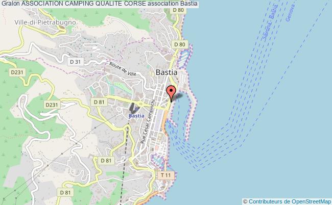 plan association Association Camping Qualite Corse Bastia