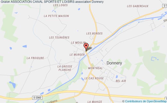 plan association Association Canal Sports Et Loisirs Donnery