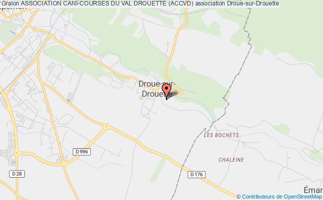 plan association Association Cani-courses Du Val Drouette (accvd) Droue-sur-Drouette